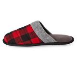 NEW George Men's Slippers, Red Buffalo Plaid, Sz M