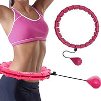 New in box! FIT HOOP! Smart Weighted Hula Hoop for Weight Loss Fitness Hula Hoop for Adults, 24 Knots & Adjustable Exercise Hula Hoop with Ball