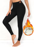 New Rosewe Fleece Thickening Black Elastic Waist Leggings Black, Sz M Retails $34+