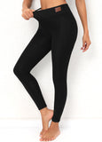 New Rosewe Fleece Thickening Black Elastic Waist Leggings Black, Sz M Retails $34+