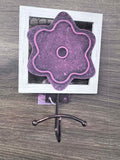 NEW Set of 2 Grasslands Road Decorative Metal and Wood Wall Hooks - dusty pink flower