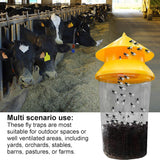 New 2 Pack DISPRA Outdoor Fly Trap | Reusable Fly Jar Effective Fly Control - Stable Fly Trap Outdoor Great for Barns, Stables, Orchards, Gardens etc