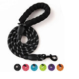 New Formydoggy™ Premium Quality Nylon Reflective Leash 5ft, Black! It will be the last leash you buy in your life!