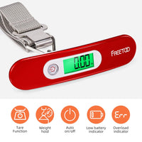 New FREETOO Luggage Scale for Suitcase Weighing, Portable Digital Weight Scale for Travel with Tare Function 110 Lb/ 50Kg Capacity (Ours is Blue)