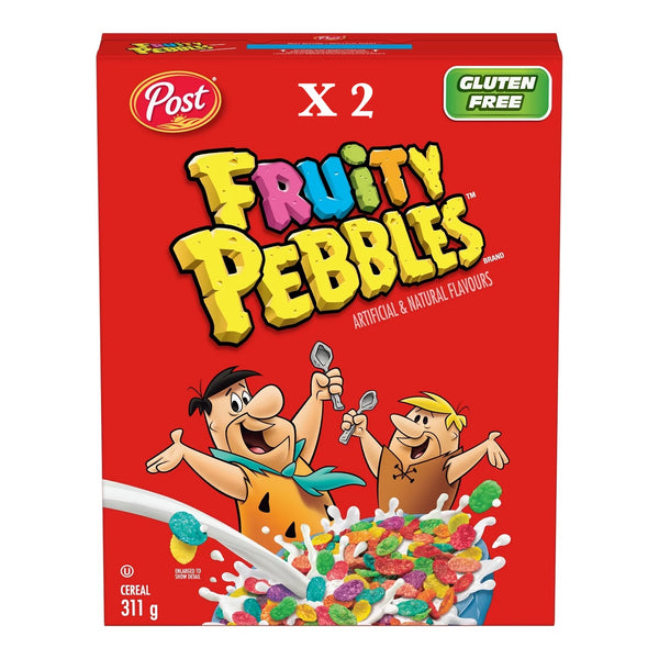 Post Fruity Pebbles Cereal, Retail Size, 311 g X 2 Boxes!! BB: 05/24
