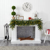NEW The Holiday Aisle 6 Ft. Lighted Faux Pine Garland with 35 clear lights- Retails for $79+!