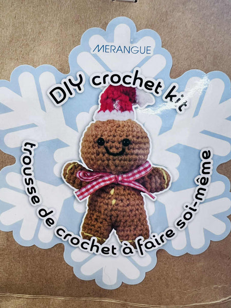 New Merangue DIY Crochet Kit Gingerbread Man