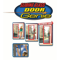 New in package! Door Genie Sliding Glass Door Closer, just PEEL IT, STICK IT, HOOK IT - that's it! Retails $55+