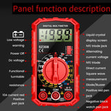 New Glimpsesun SZ308 Digital Multimeter Voltage Resistance Meter Current Meter Electrician LCD Backlight Ohm Square Wave Test A