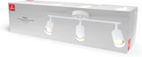 New Globe Electric 64000092 21" 3-Light Track Lighting, Matte White, Pivoting Shades, Ceiling Lamp for Bedroom, Kitchen, Hallway, Bathroom, Den, Dining Room, Home Décor
