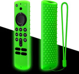 New Glow Green Silicone Remote Cover Replacement for 3nd Gen. / 4K / 4K Max HD Streaming Remote Controller, Anti-Slip Washable Protective Remote Case with Lanyard, Glowing in The Dark