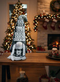 Large Christmas Countdown Gnome Calendar Plush,Grey & White! 21 Inches High! Retails $89+