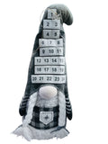 Large Christmas Countdown Gnome Calendar Plush,Grey & White! 21 Inches High! Retails $89+