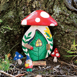 New Creativity for Kids - Gnome Garden Door! DIY Wooden gnome door kit with hanging hook & weather resistant paints & brushes!