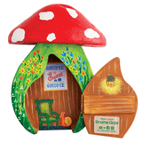 New Creativity for Kids - Gnome Garden Door! DIY Wooden gnome door kit with hanging hook & weather resistant paints & brushes!