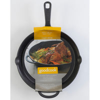 New Goodcook 12" Cast Iron Skillet! Pre seasoned, even heating, oven safe!