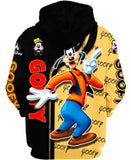 New Goofy Zip-up Hoodie Unlicensed, Sz 3X
