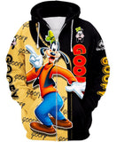 New Goofy Zip-up Hoodie Unlicensed, Sz 3X