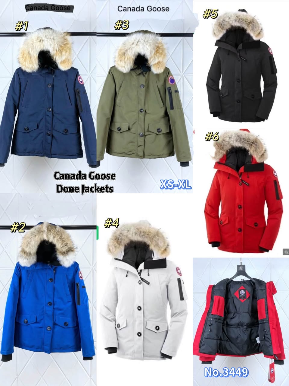 C^anada Goose jackets No.344916 7 colours   Size XS-XL Tax included