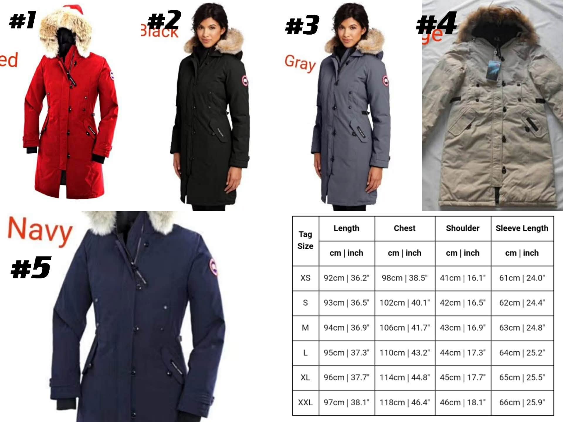 Inspired by C^anda Gooses women long jackets9, 5 colour  Size XS-XXL! Tax included