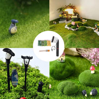 New Mini Static Grass Flocking, Four Colors Mini Applicator for Flocking Machine, ABS Applicator with Anti-Slip Handle for DIY Scenic Modelling Sand Table Modelling Craft