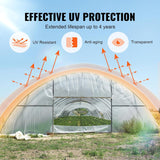 New Retails $80+ VEVOR Greenhouse Plastic Sheeting 12 x 50 ft, 6 Mil Thickness Clear Greenhouse Film, Polyethylene Film 4 Year UV Resistant, for Gardening, Farming, Agriculture, Garden