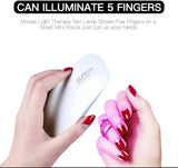 New Sun MIni GreenLife 6W LED UV Nail Lamp USB Nail Dryer with Handy Mini Size Mouse Shape for all Gel Polish Shape for Gel Based Polishes Manicure/Pedicure 2 Timing Setting 45s/60s(Pink)