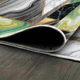 NEW Modern Geometric Runner Rug Carpet 2' x 8' for Hallway Indoor Non Slip Washable Rug for Kitchen Entryway Entrance Living Room Bedroom