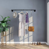 New Greenstell Wall Mounted Industrial Pipe Style Multi-Function Rack, 36.2" for Bedroom, Living Room, Kitchen (1 Pack)
