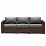 New Great Quality Wayfair Outdoor UV Resistant Patio Sofa CUSHIONS ONLY (Grey)