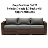 New Great Quality Wayfair Outdoor UV Resistant Patio Sofa CUSHIONS ONLY (Grey)