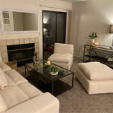 New in box! Wayfair Greyleigh Upholstered Dark Grey Armless Chair! Great Quality comfortable chair! Retails $225+