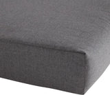 New Retails $224+ Set of 2 High Quality Dark Grey 4 Inch Thick Outdoor Seat Cushions with removable covers  (25"WX24" D) Seat Cushions Only! Does NOT includes chairs or back cushions