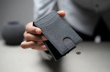 New in box! Grey Texture Ultra Slim Wallet With Money Clip, Anti theft, Travel Friendly. Holds up to 9 cards & cash