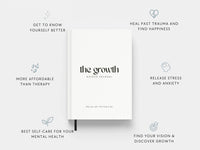 New The Growth Guided Journal | 100 Journal Prompts for Healing and Growth | Therapy Journal for Anxiety and Mental Health Paperback – Oct. 13 2023, Retails $38+