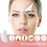 New Gua Sha Facial Tool, Stainless Steel Guasha Scraping Massage Tool, Lymphatic Drainage Massage Scraper for Face, Eyes, Neck, Body