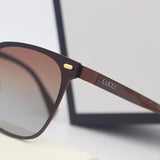 New DUPE Gu-cc-i inspired women's polarized sunglasses in Brown