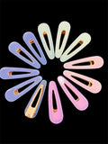New lot of Metal & Acrylic Hair Clips, gold metal finish acrylic colour assorted! Includes 12 Hair clips, Great for Adults/Teens/Kids