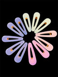 New lot of Metal & Acrylic Hair Clips, gold metal finish acrylic colour assorted! Includes 12 Hair clips, Great for Adults/Teens/Kids