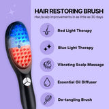 New Electric Massage Brush for Hair Loss Prevention and Scalp Stimulation! By utilizing different wavelengths of colored light, it enhances scalp health, stimulates hair growth, and improves overall hair quality.