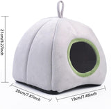 New Hamster House | Warm Dwarf Hamster House | Plush Nest Home, Small Animal Cave Bedding for Hamster Ferret Squirrel