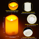 New IMAGE Floating Candles with Remote Timer, 12 Pack 1.5×2 Inch Tea Lights Battery Operated, 250+ Hours Long-Lasting Hanging Candles for Wedding Home Decor Birthday Gifts, Warm White