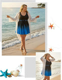 New Hanna Nikole Womens Plus Size Tankini Swimdress Tummy Control Flowy Swimsuit, under shorts NOT included. Sz 18W