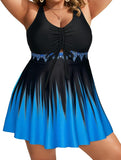 New Hanna Nikole Womens Plus Size Tankini Swimdress Tummy Control Flowy Swimsuit, under shorts NOT included. Sz 18W