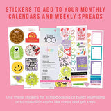 New Happy Planner Disney Sticker Pack, Easy-Peel Multicolour Stickers for Journals, Planners, and Calendars, Scrapbook Accessories, Happy Faces Theme, 30 Sheets, 953 Stickers Total Retails $35+