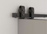 New in box! Retails $190+ CALHOME Sliding Hardware Kit For Double Bi-Fold Barn Doors! HARDWARE ONLY! DOORS NOT INCLUDED!