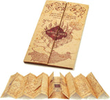 New The Noble Collection Harry Potter Marauder's Map, Full-Size Replica  The folded map measures 8.25 inches wide but unfolds to 6 feet long! Plus, several "secret" panels unfold to reveal even more detail throughout the map.