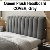 NEW Retails $190, Bed Headboard Cover High Grade All-Inclusive Headboard Cover Soft Thicken Velvet Quilted Headboard Slipcover Short Plush Quilting Head Cover -grey- 180cm (71inch)
