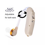 New 2×Digital Hearing Aids Kit Adjustable Behind the Ear BTE Sound Voice Amplifier! Includes 1 set