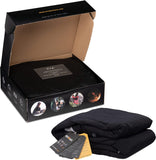 New Retails $199+ My Heatwave Black Portable Heated Throw Blanket USB Charging - 3 Heating Levels | Full Body Fast Heating & Warming | Perfect for Indoor/Outdoor Home & Travel | Size - 48” x 72”